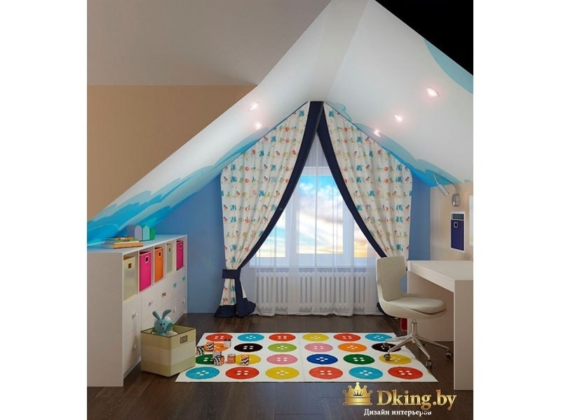 Детская комната со шторами
