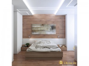 деревянная спальня общий вид