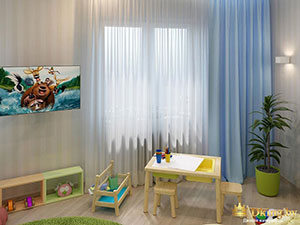 интерьер детской комнаты с икеевской мебелью